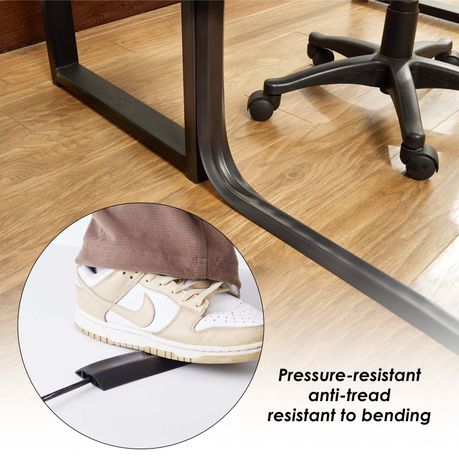 Floor Cable Cover Protector Soft PVC Cord Management Wire Runner