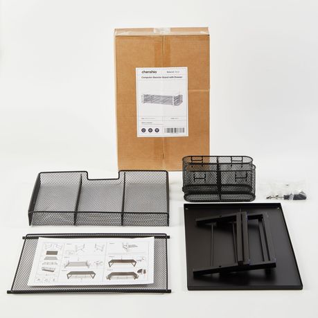 Chenshia 2-Tier Monitor Stand Riser Metal Desk Organizer Home Office & Study