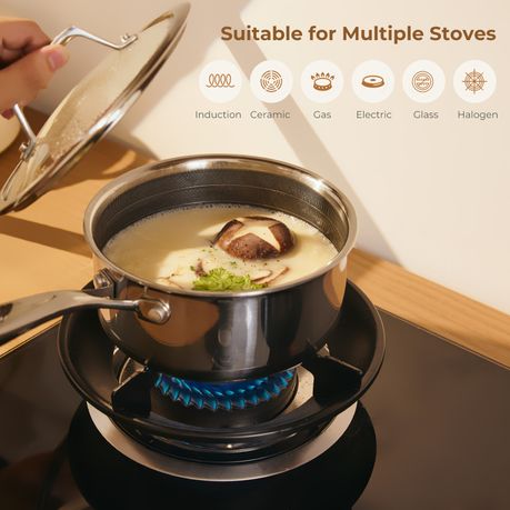2.1L Ceramic Non-Stick Saucepan