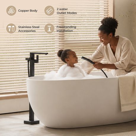Freestanding Bath Mixer & Handheld Shower