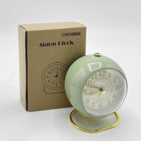 Elegant Vintage Analog Non-Ticking Alarm Clock