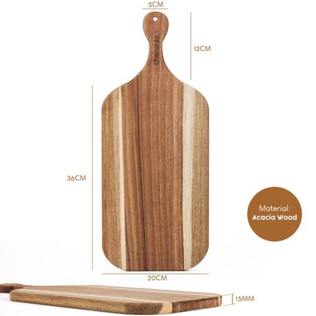 Chenshia Acacia Wood Chopping Steak Charcuterie Board Cheese & Serving Tray