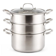 2-in-1 Stainless Steel Steamer & Soup Pot