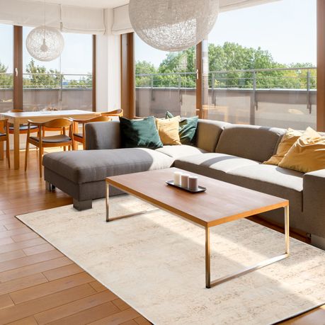 Boho Floor Mat Rug - Sand