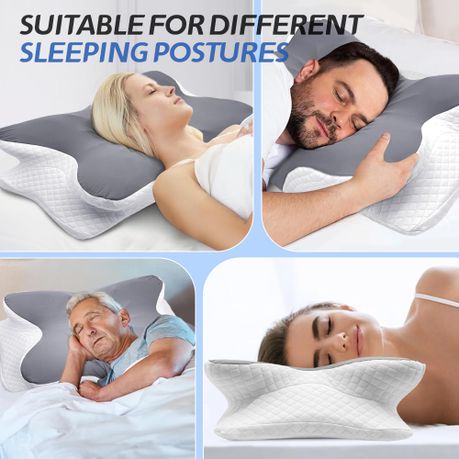 Ergonomic Contour Memory Foam Pillow
