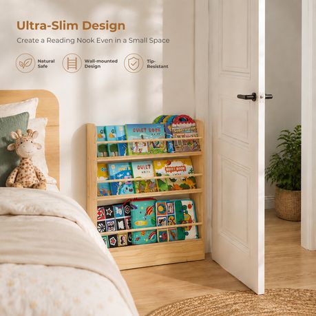 Solid Pine Kids Bookshelf