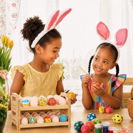 2-Tier Bamboo Stackable Egg Holder Rack | 18 Eggs per Layer