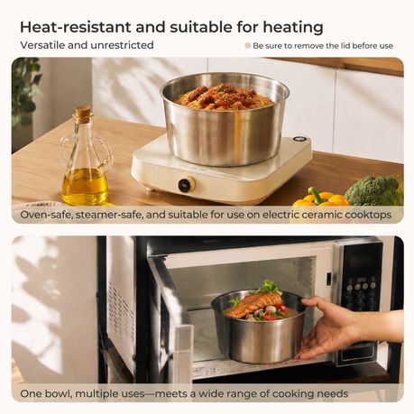 Stainless Steel Nesting Food Storage Container - Set of 5