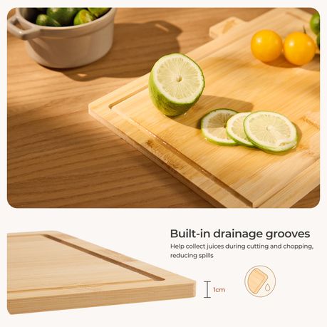 5-Piece Bamboo Chopping Board Set with Stand