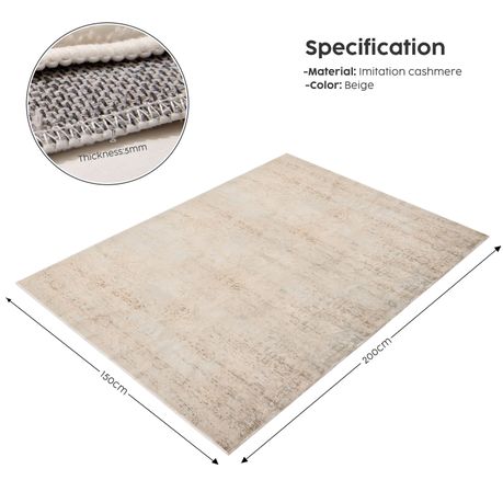 Boho Floor Mat Rug - Sand
