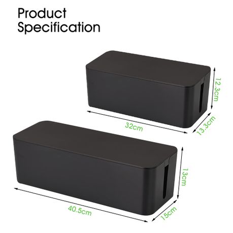 Dual-Size Cable Management Boxes