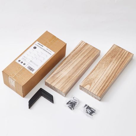 Paulownia Wood Sturdy Home Floating Shelf-Nursery-Living Room 6Pc