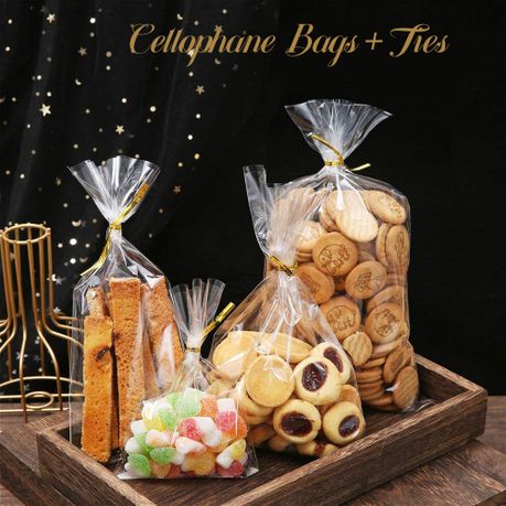 Clear Cellophane Goodie Bags - 200Pcs