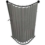 Chenshia Magnetic Folding Shower Curtain Kit No-drill & Waterproof Curtain