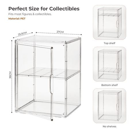 2-Tier Clear Display Case