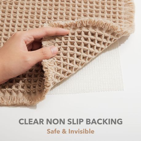 Super Absorbent Waffle Bath Mat - Brown