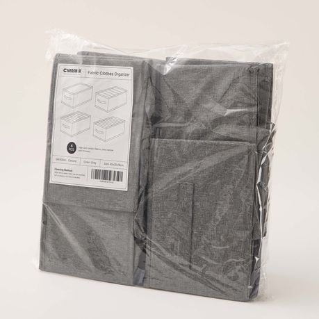 4-Pack Wardrobe Clothes Organisers with Dividers