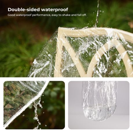 Transparent Weatherproof Tarp Cover Heavy Duty Outdoor Garden Tent - 3x4m