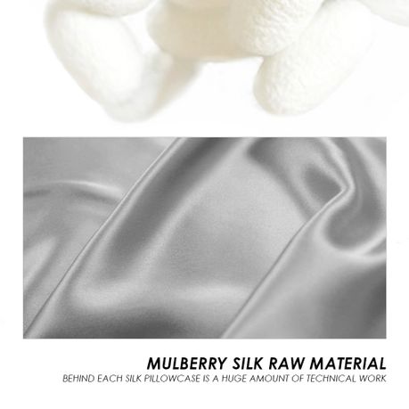Silver Mulberry Pure Silk Pillowcase Set