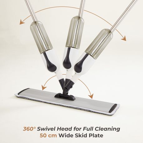 360° Swivel Spray Mop with 2 Microfibre Pads