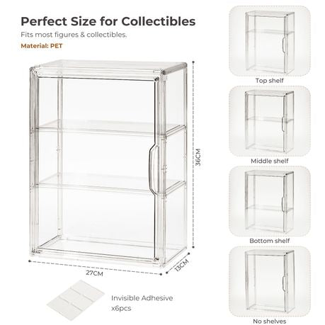3-Tier Clear Display Case