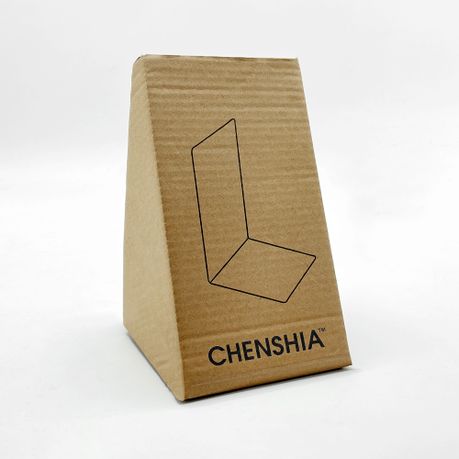 Chenshia -4Pcs Clear Acrylic Bookends For Book Stopper, Shelves, Desk, Home