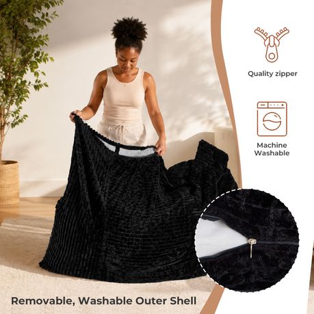 3-in-1 Memory Foam Bean Bag Chair