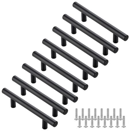 Cabinet Handles 8-Pack Stainless Steel 96mm Kitchen Pulls