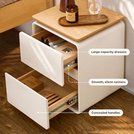 2-Drawer Bedside Table