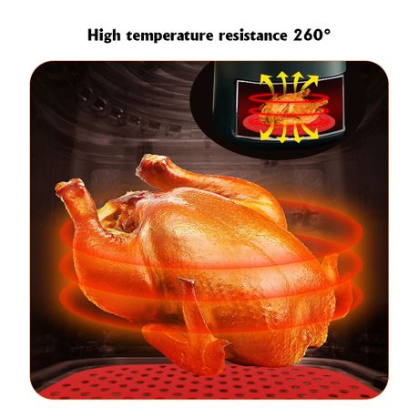 Chenshia Dishwasher Safe Silicone Non Stick Air Fryer Liners Mat Round