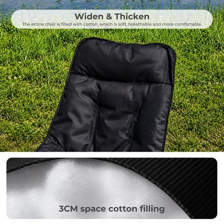 Foldable Cotton-Fill Camping Sofa Outdoor Camping Reclining Chair