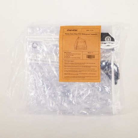 Chenshia Transparent Weatherproof Tarp Cover Heavy Duty Outdoor Garden Tent - 3x4m