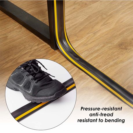 Floor Cable Cover Protector Soft PVC Cord Management Wire Runner