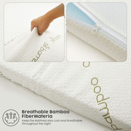 Cooling Gel Memory Foam Mattress Topper - Queen