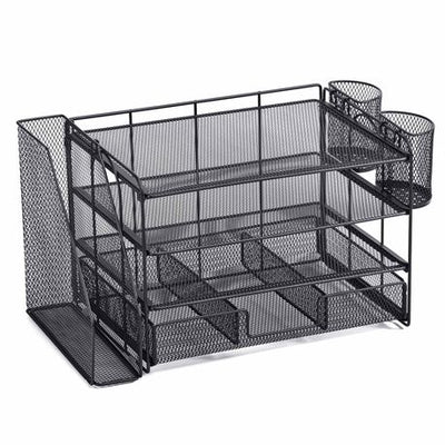 4-Tier Metal Desk Stationery Organiser