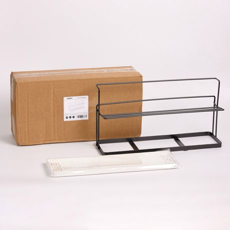 2-Tier Bottle & Cup Drying Rack with Drain Tray