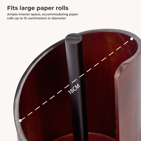 Freestanding Wooden Paper Towel Holder