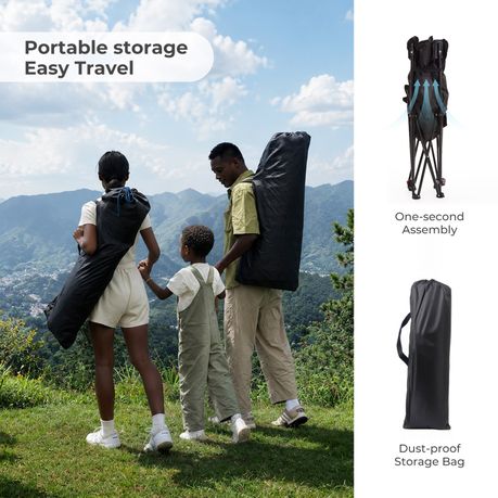 Foldable Cotton-Fill Camping Sofa Outdoor Camping Reclining Chair