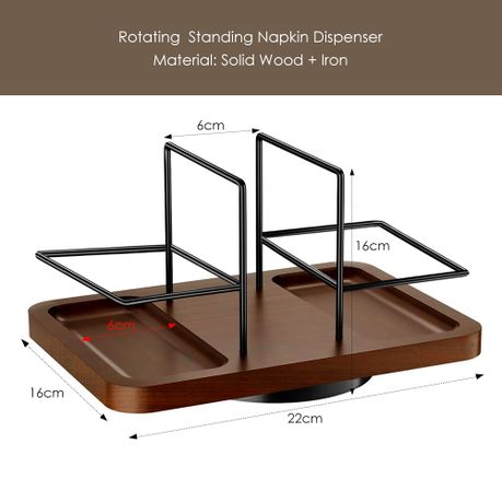 360 Rotating Napkin Holder & Spice Rack Table Organizer