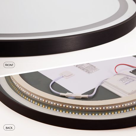 LED Bathroom Mirror Anti Fog Smart Illuminated 3 Color - Round