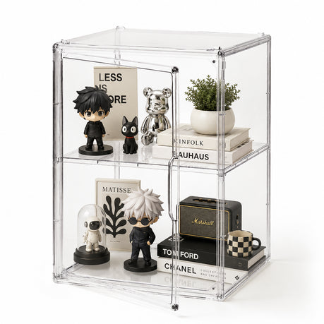 2-Tier Acrylic Display Cabinet