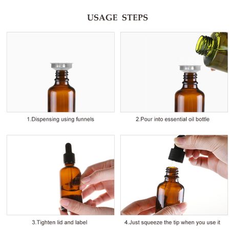 30ml Essential Oil Glass Bottles - 12Pcs