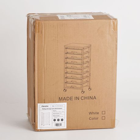 Chenshia 8-Drawer Rolling Utility Storage Organiser Cart