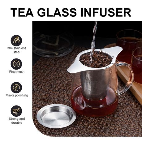 Stainless Steel Tea Infuser Mesh Strainer with Double Handles