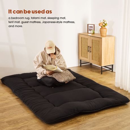 Futon Style Mattress Tri Fold Memory Foam Floor Bed
