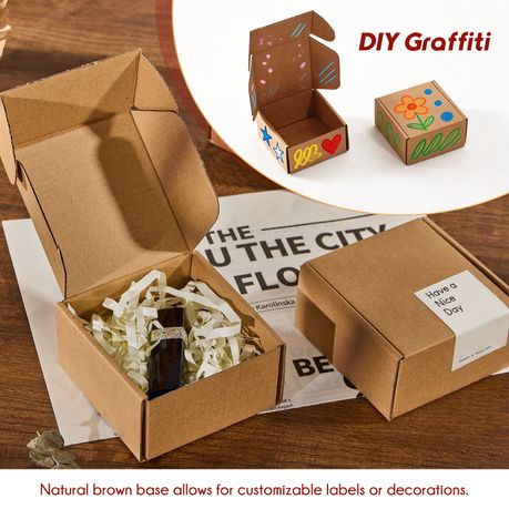 Chenshia 25Pc Foldable Cardboard Mailer Boxes