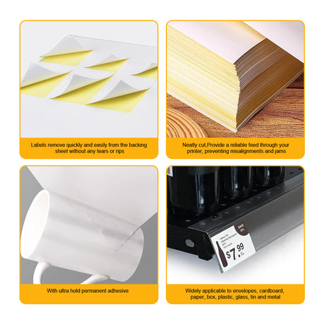 45-Up A4 Adhesive Labels (100 Sheets)