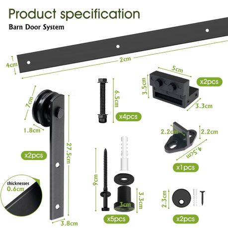 Rustic Sliding Barn Door Hardware Kit