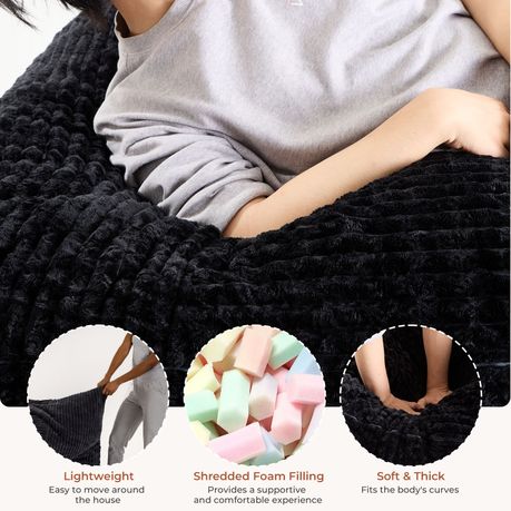 3-in-1 Memory Foam Bean Bag Chair