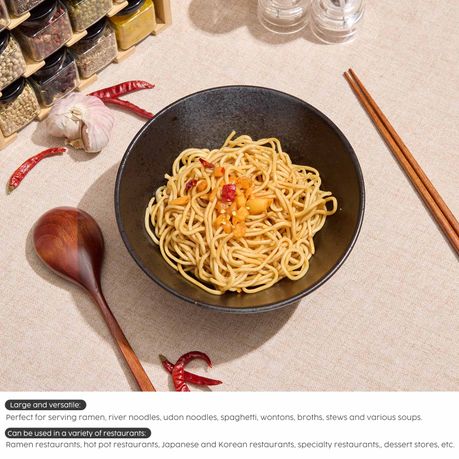 20cm Ceramic Ramen Bowl - 2 Pack